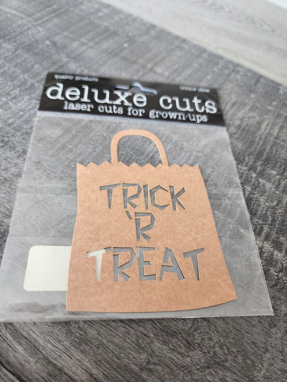 Halloween Trick or Treat Die Cut Laser New Deluxe Cuts Scrapbooking Retired #29